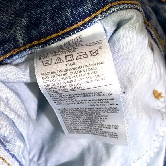 Old Navy Womens Jeans 16 Petite Extra High Rise O G Straight Secret Slim Pockets - Picture 5 of 5